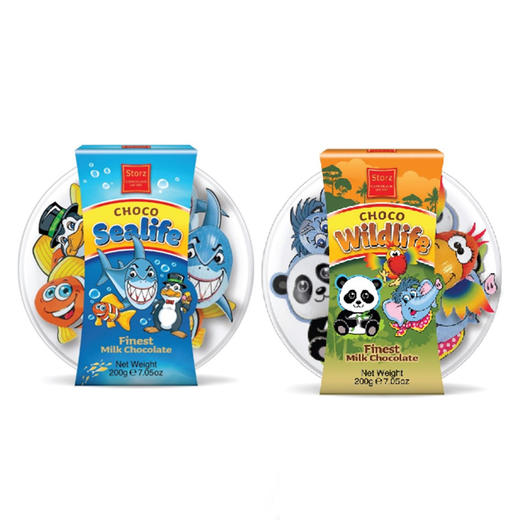 德国食多乐思海洋世界/野生世界牛奶巧克力200g 优质可可奶香浓郁 043245/043246 商品图0