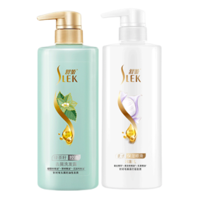 舒蕾绿茶籽控油去屑洗发水500ml+蚕丝保湿顺滑护发素500ml