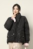 Kai & Kiera 黑色率性高领压纹羽绒服外套 17510 商品缩略图0