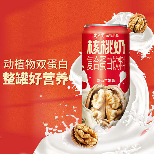 健力宝核桃奶复合蛋白饮料CAN240ml*12 商品图1