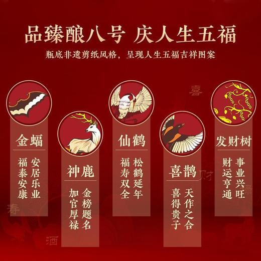 （万）52°水井坊臻酿8号喜庆版500ml/瓶 商品图1