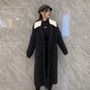 212WS撞色翻领呢绒长外套31113（黑） 冬季 312094032105 商品缩略图0
