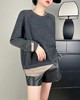 女撞色毛衣6803 商品缩略图1