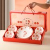 【柿事如意❗️新年喜庆餐具套装】马年开运，动动碗筷，柿事如意，大吉大利❗️陶瓷碗盘小礼品伴手礼盒，马年送礼新年礼盒年货礼盒新年礼盒年货礼盒 商品缩略图0
