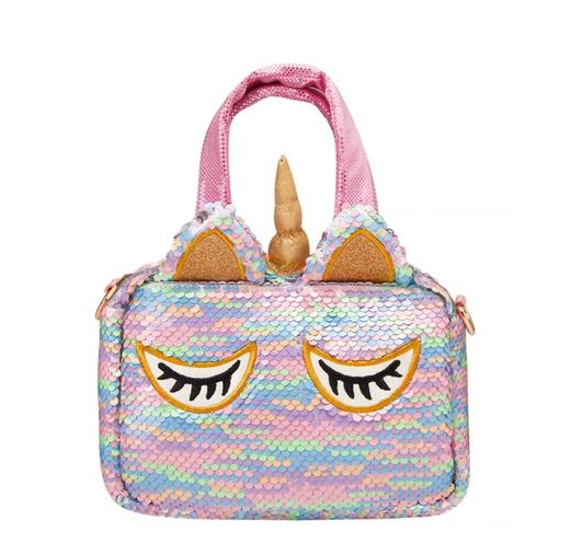 亮片独角兽DY027_PURPLE妍妍—幻紫独角兽手拎包 商品图0