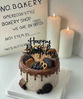 黑巢-醇香巧克力奶油蛋糕生日蛋糕