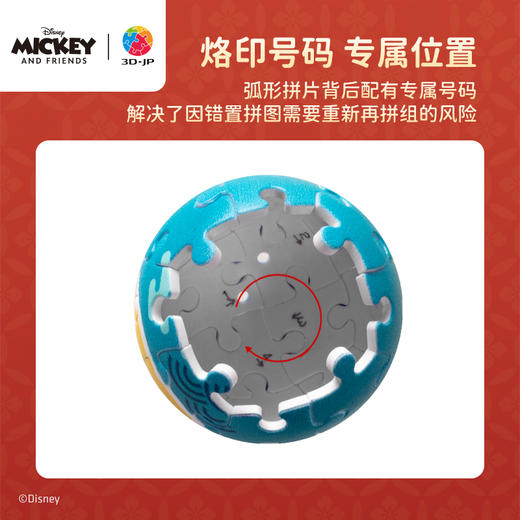 【折扣商品 不退不换】48片 塑料摆件拼图 A3783 米奇与朋友系列-好事成双 商品图3