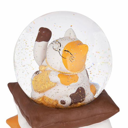 招财猫水晶球《招福》音乐盒 商品图2