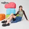 Safiya/索菲娅2024春季新品设计感英伦风水钻扣漆皮粗跟厚底乐福鞋 SF41112062 商品缩略图1