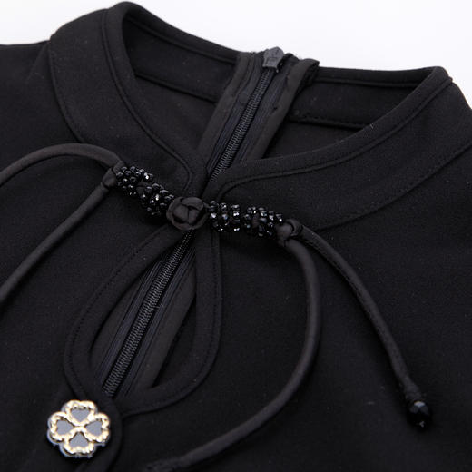 PE832斯尔丽2024春季新款撞花色显高显瘦修长版连衣裙 商品图5