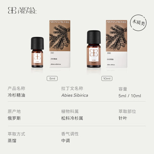 西伯利亚冷杉精油 清新的森林树香气味 净化呼吸道 顺畅呼吸 商品图2