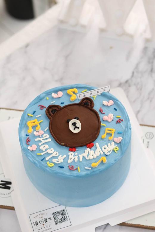 【生日蛋糕】手绘小熊款 商品图0