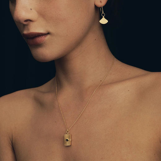 订购8周到｜Temple of the sun-Meri Locket-珍藏好运 蓝宝石 项链［澳大利亚设计师］ 商品图4