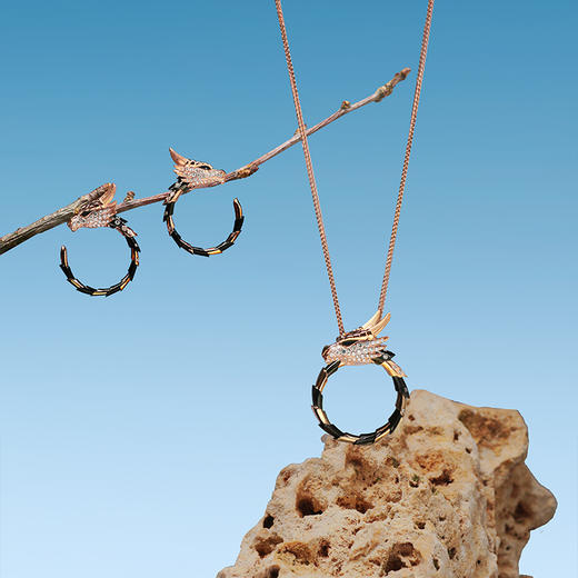 ［东方有境］18K金镶钻项链 #生肖龙 #御乾 商品图3