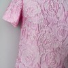 法式浪漫—粉玫瑰、凡尔赛圆领织锦A摆甜美优雅印花连衣裙2201052 商品缩略图2