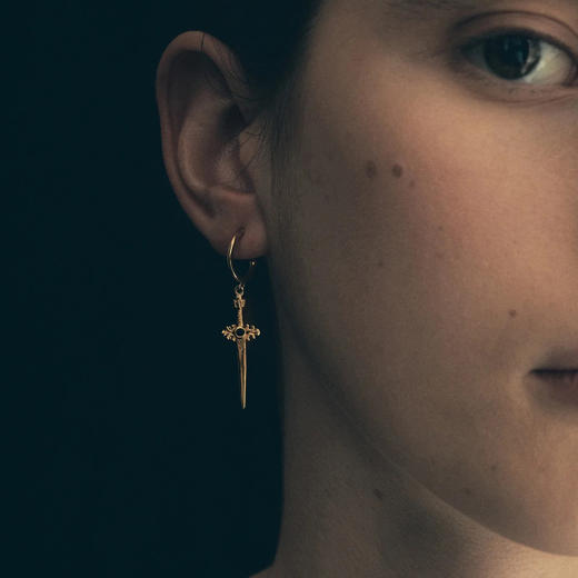 北京仓｜Temple of the sun-Themis-勇气之剑 蓝宝石 耳环［澳大利亚设计师］ 商品图2