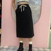 210GD加厚松紧抽绳半裙31204（黑） 冬季 310064032105 商品缩略图0