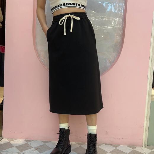 210GD加厚松紧抽绳半裙31204（黑） 冬季 310064032105 商品图0