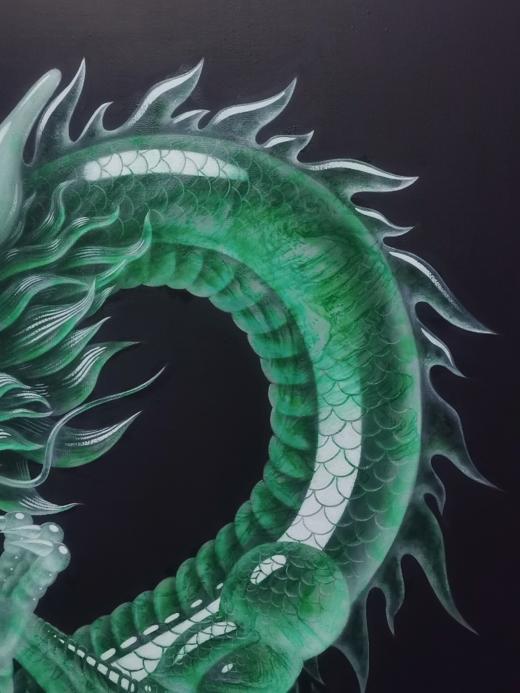 訾鹏《无限循环翡翠龙》版画 商品图2