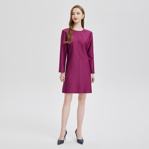 PE849斯尔丽2024春夏新款时尚长袖礼服连衣裙 商品图3