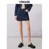 VIMAGE纬漫纪春季新款高腰时尚包臀短裙半身裙V2106735 商品缩略图0