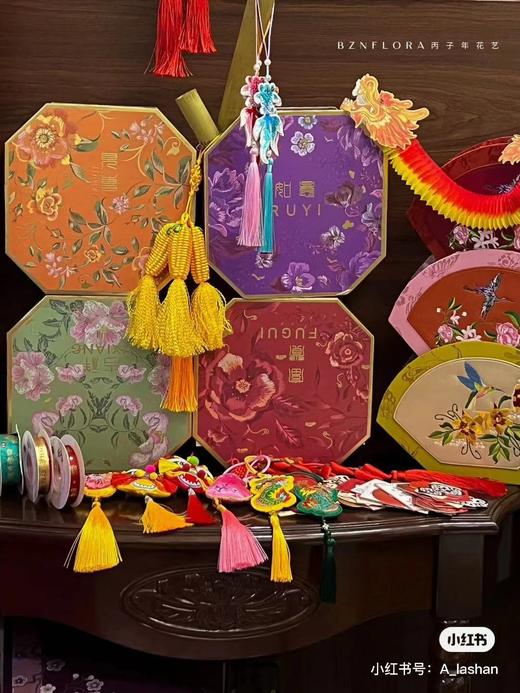特价--40元5个菱形年宵花盒（混色） 商品图8