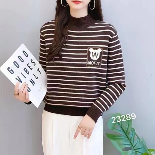 女条纹毛衣23289 商品图2