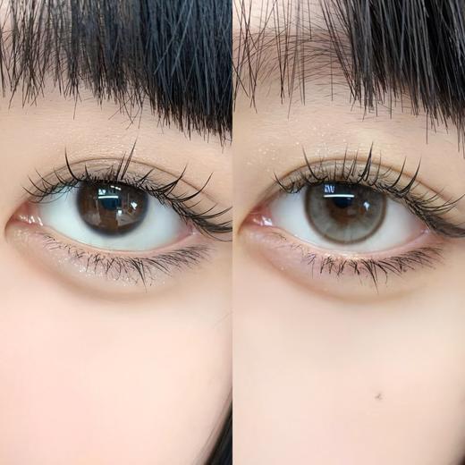 yukicon 冷杏棕 日抛 两片 14.2mm 参考着色13.5mm 基弧8.5 含水50% 新锐国货 商品图3