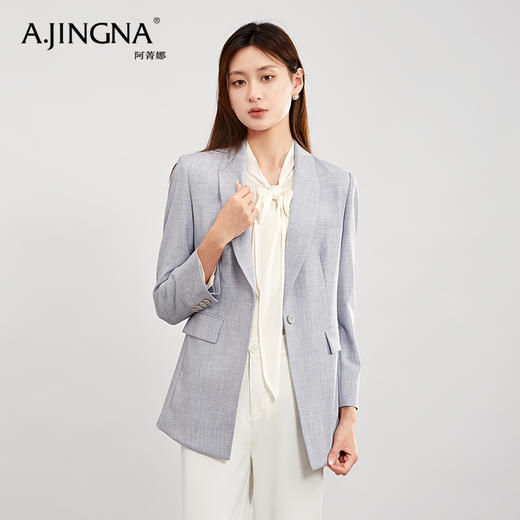 【积分兑换】阿菁娜春夏双色气质休闲西装A26C108008 商品图3