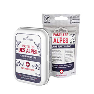 瑞士Pharmalp凡木安雪绒花润喉无糖护嗓软糖 商品图1