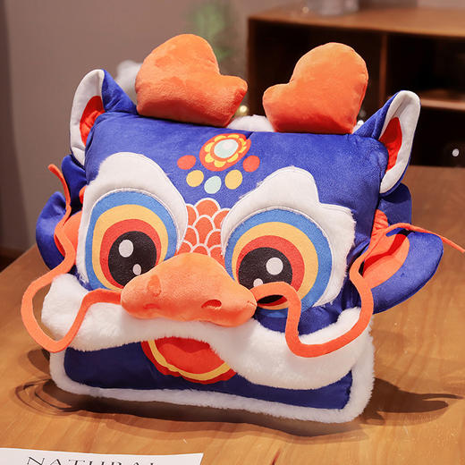 国潮龙年吉祥物【靠垫抱枕被子两用】办公室午睡毯二合一 新年礼物 公司礼品 商品图7