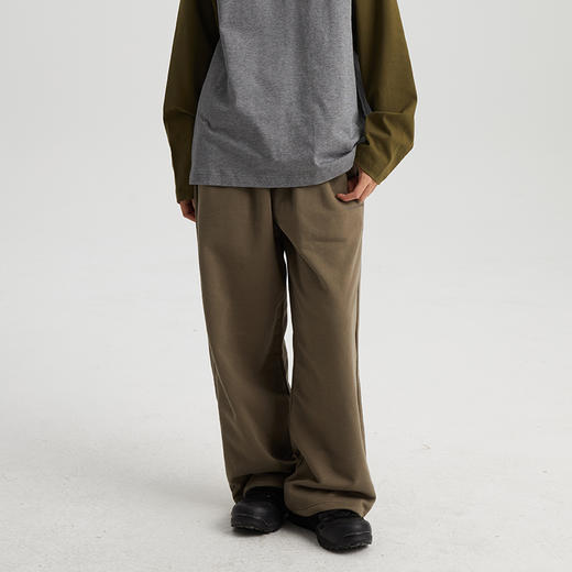 WassupHouse  直筒可收脚卫裤 商品图3