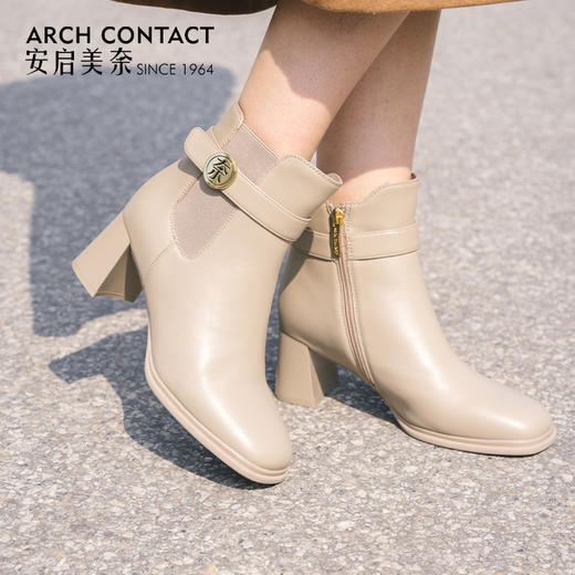 ARCH CONTACT安启美奈秋冬新品舒适羊皮女靴 商品图8
