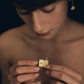 订购8周到｜Temple of the sun-Meri Locket-珍藏好运 蓝宝石 项链［澳大利亚设计师］