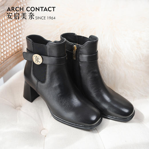 ARCH CONTACT安启美奈秋冬新品舒适羊皮女靴 商品图2