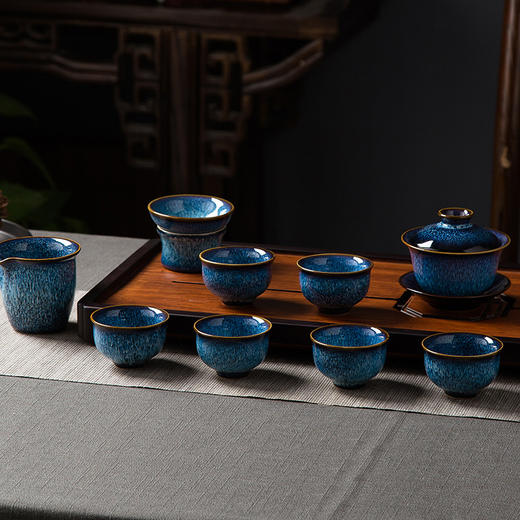茶具套装 景德镇窑变功夫茶具 商品图0
