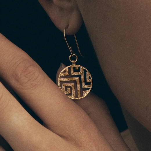 北京仓｜Temple of the sun-Greca-万物流动 耳钉［澳大利亚设计师］ 商品图2