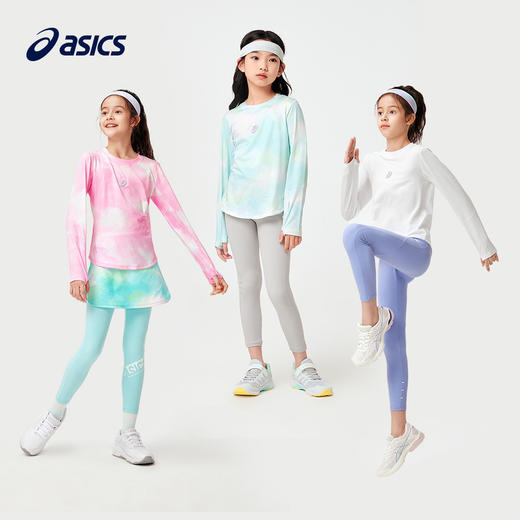 ASICS/亚瑟士童装24年春季新男女童透气吸湿速干渐变百搭运动T恤 商品图4
