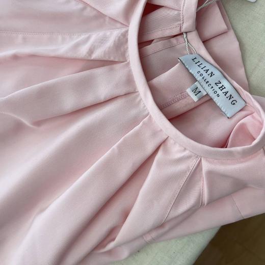 定制—多元风貌—“文艺气质圆领”系带衬衫--多巴胺风格 2202011 商品图3