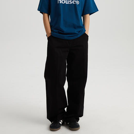 WassupHouse  直筒基础休闲裤 商品图2