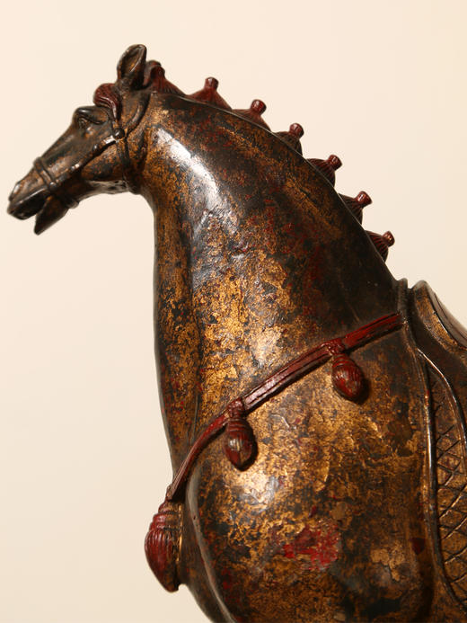 超值复古做旧铜带鞍骏马驹玄关条案台书房搭配创意摆件装饰品客厅 商品图3