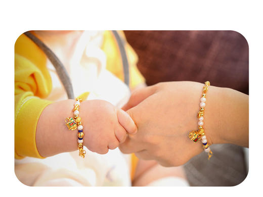 珍珠太平有象母子链镯系列 商品图3