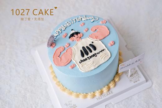 1027CAKE |  男生手绘蛋糕  健身  肌肉男 商品图1