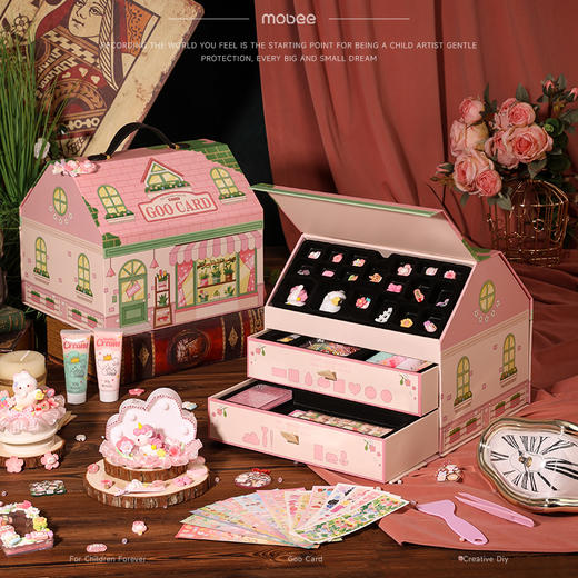 【DIY专属咕卡大礼包】Mobee童趣小铺咕卡玩具礼盒 三层礼盒设计 俏皮又可爱 商品图5