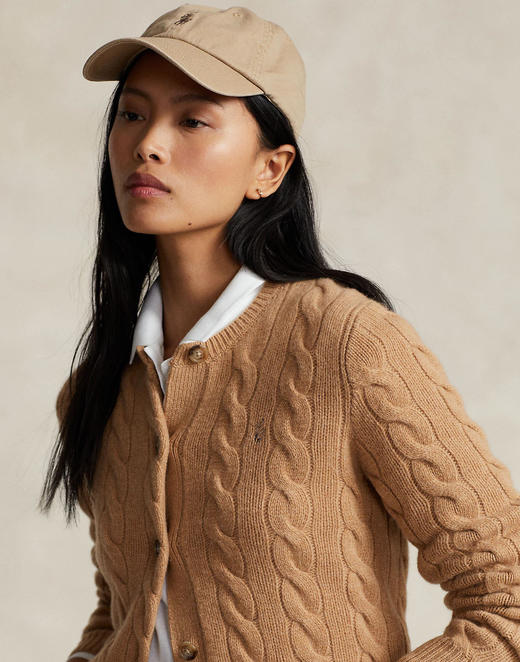 小马标  2024春季新款 女士经典扭花羊毛羊绒纽扣针织开衫 4色 PT-1158 商品图8