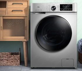 【2024预存一等奖】TCL 10kg滚筒洗衣机 XQG100-F1CHB 微蒸汽空气洗 蒸汽除菌 热力除菌 变频洗烘一体