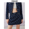 VIMAGE纬漫纪春季新款高腰时尚包臀短裙半身裙V2106735 商品缩略图2