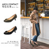 ARCH CONTACT安启美奈方头饰扣浅口优雅丝绸皮单鞋 商品缩略图6