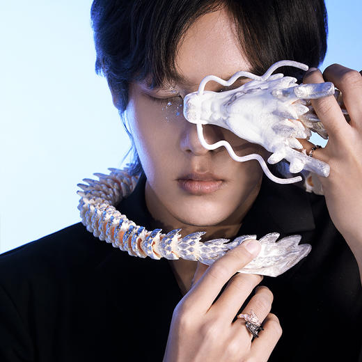 ［东方有境］18K金镶钻戒指 #生肖龙 #御乾 商品图4