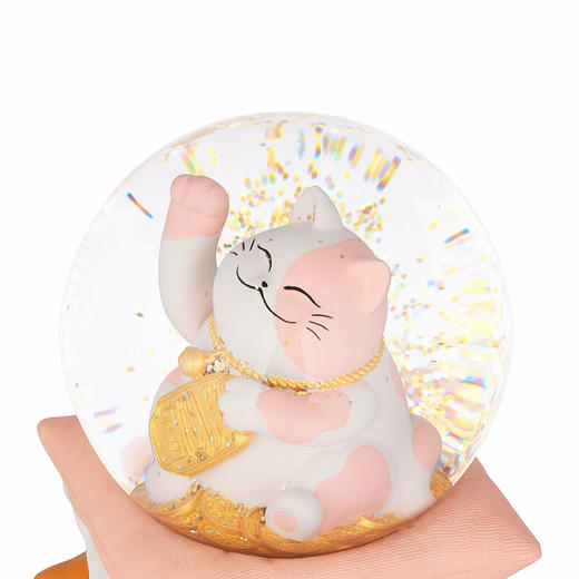 招财猫水晶球《恋爱顺利》音乐盒 商品图1